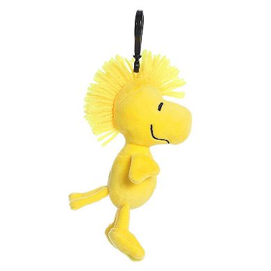 Aurora Mini Yellow Peanuts 4.5" Woodstock Clip-On Adorable Stuffed Animal