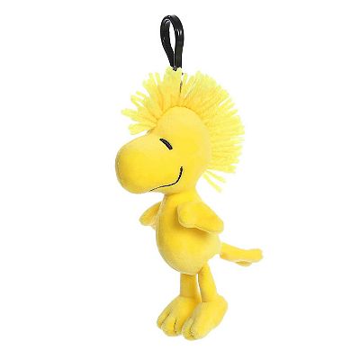 Aurora Mini Yellow Peanuts 4.5" Woodstock Clip-On Adorable Stuffed Animal