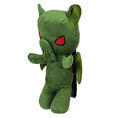 Creepy Cute Cthulhu Backpack Green Polyester Old One Fashion Day Bag