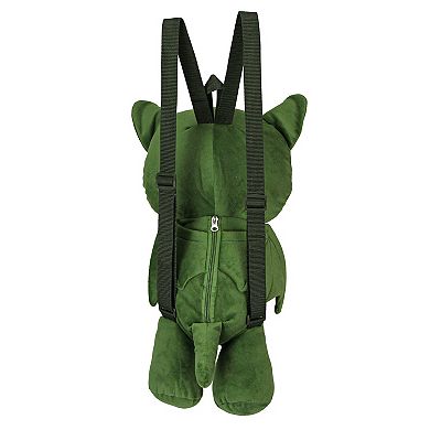 Creepy Cute Cthulhu Backpack Green Polyester Old One Fashion Day Bag