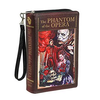 Vinyl Phantom Of The Opera Book Handbag Novelty Clutch Purse Crossbody Bag