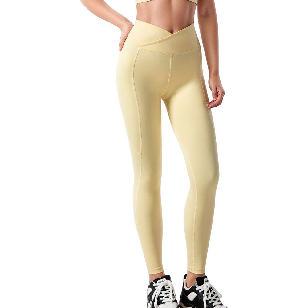 High-Waist Cropped Crossover Leggings main image 0