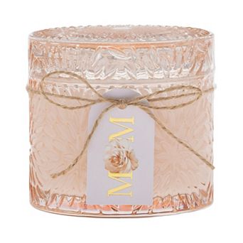 Sonoma Goods For Life® Coconut Blossom Pressed Glass Candle