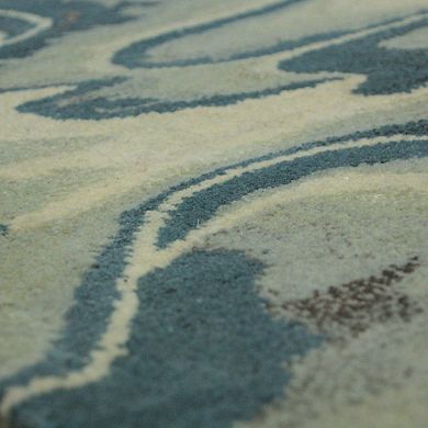 Liora Manne Fuji Cloud Indoor Rug Blue 42 Inches X 66 Inches