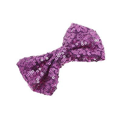 Elegant Sequins Bow Hair Clip 1 Pc