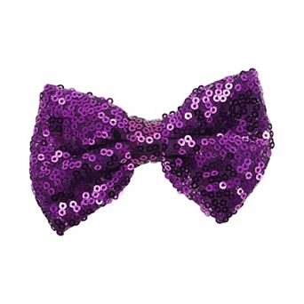 Elegant Sequins Bow Hair Clip 1 pc