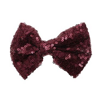 Elegant Sequins Bow Hair Clip 1 pc