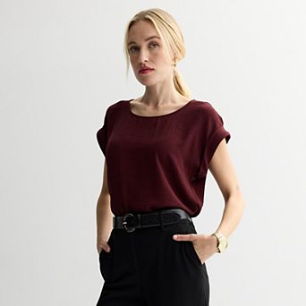 Women's Nine West Silky Short Sleeve Tee