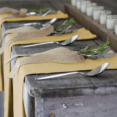 Villeroy & Boch La Classica Luxury Linen Fabric Napkin Set of 4, 21"x21"