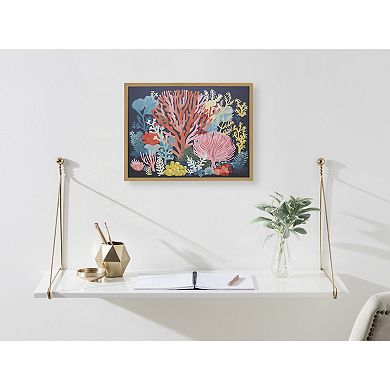 Gallery Bright Coral Underwater Ocean Print by The Creative Bunch Studio