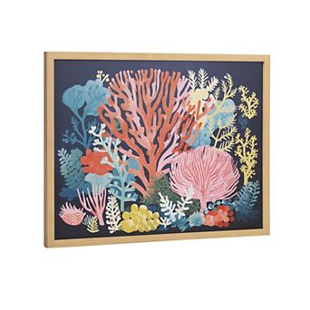 Gallery Bright Coral Underwater Ocean Print by The Creative Bunch Studio