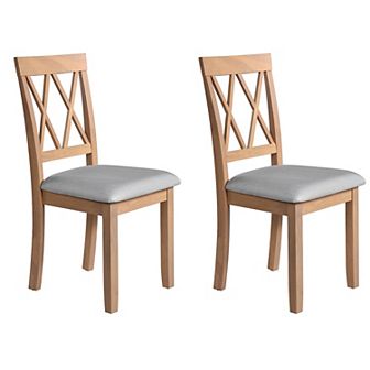 Merax Dining Room Chairs Set of 2, Accent Diner Chairs Upholstered Fabric Side Stylish Kitchen Chair
