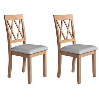 Merax Dining Room Chairs Set of 2, Accent Diner Chairs Upholstered Fabric Side Stylish Kitchen Chair