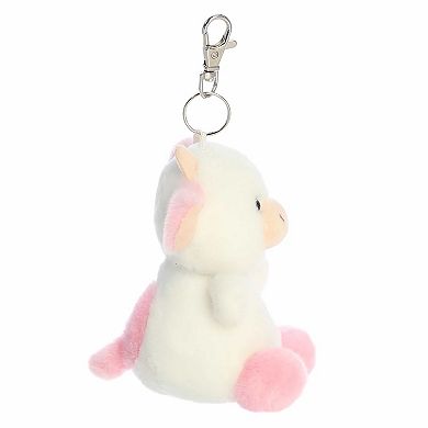 Aurora Mini White Adorable Clip-On 4" Belle Strawberry Cow Palm Pals