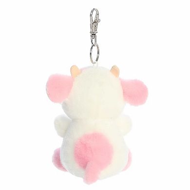 Aurora Mini White Adorable Clip-On 4" Belle Strawberry Cow Palm Pals