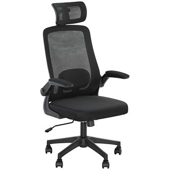 HOMCOM Ergonomic Office Chair, Mesh Desk Chair with Lumbar Support