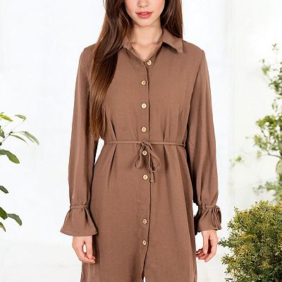 button down shirt dress near me Button Down T Shirt Dress