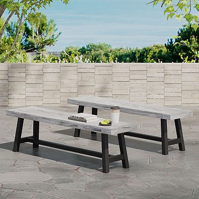 Merax Outdoor Benches (Set of 2)