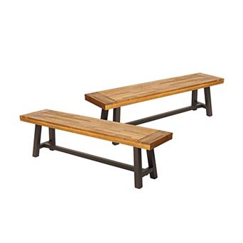 Merax Outdoor Benches (Set of 2)