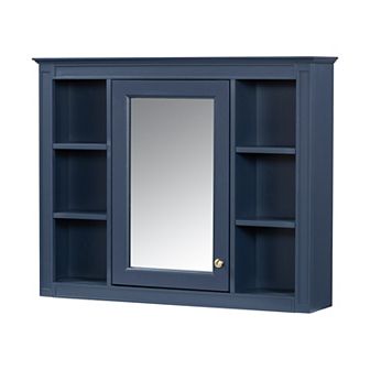 Merax Wall Mounted Bathroom Storage Cabinet, Modern Bathroom Wall Cabinet with Mirror