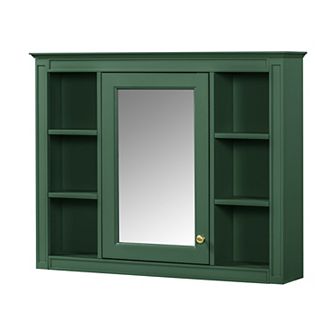 Merax Wall Mounted Bathroom Storage Cabinet, Modern Bathroom Wall Cabinet with Mirror
