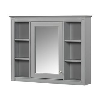 Merax Wall Mounted Bathroom Storage Cabinet, Modern Bathroom Wall Cabinet with Mirror