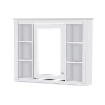 Merax Wall Mounted Bathroom Storage Cabinet, Modern Bathroom Wall Cabinet with Mirror
