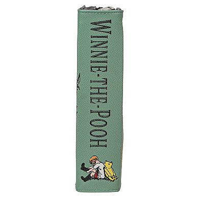 Green Vinyl Winnie The Pooh Book Handbag Novelty Clutch Purse Crossbody Bag A.a. Milne