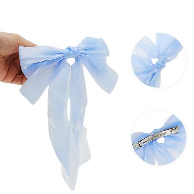 Elegant Ribbon Bow Hair Clips Hairdo Clip 1 Pc