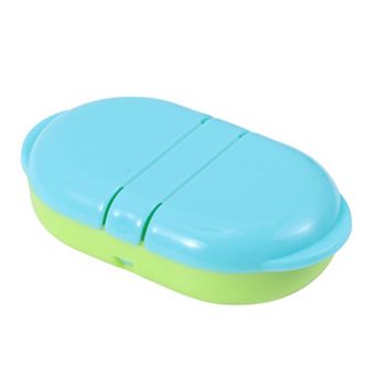 Durable Flip Up 2 Compartment Pill Case for Travel 1 pc