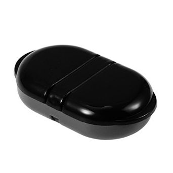 Durable Flip Up 2 Compartment Pill Case for Travel 1 pc
