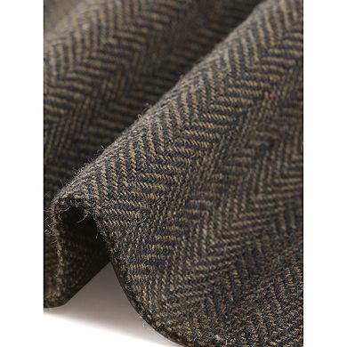 Women's Vintage Work Blazer Notched Lapel Long Sleeve One Button Office Suit Jacket
