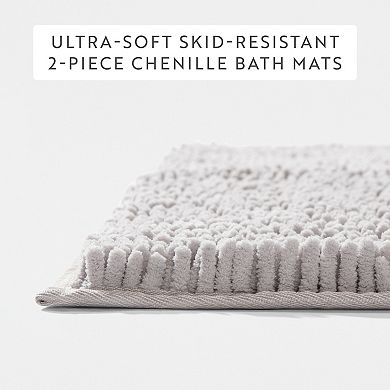 Home Collection 2-pc. Ultra Soft Chenille Bath Mat Set