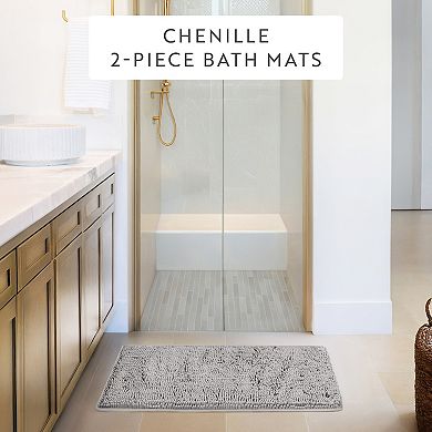 Home Collection 2-pc. Ultra Soft Chenille Bath Mat Set
