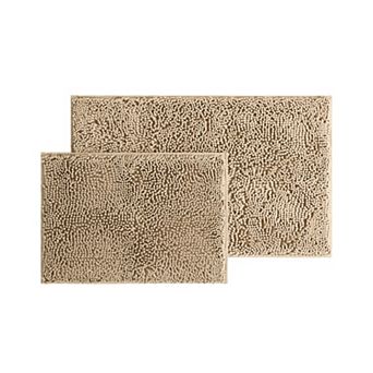 Home Collection 2 pc Ultra Soft Chenille Bath Mat Set