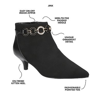 Easy Street Jinx Women's Pointed Toe Ankle Boots