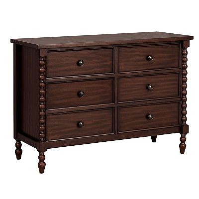 brown dress with neck scarf Modern American 6-Drawer Dresser #1 – Made in Vermont – Vermont Woods  Studios main image 0