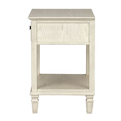Madison Park Signature Victoria One-Drawer Nightstand with Shelf