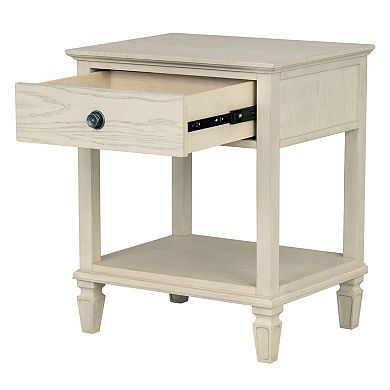 Madison Park Signature Victoria One-Drawer Nightstand with Shelf
