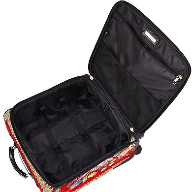 Mellow World Hand-Beaded Flower Shop 17-in. Spinner Luggage
