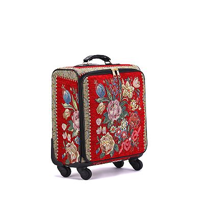 Mellow World Hand-Beaded Flower Shop 17-in. Spinner Luggage