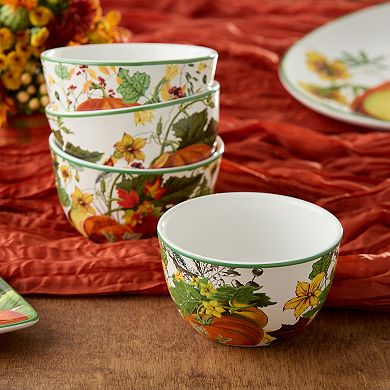 Certified International Harvest Fields 4-pc. Ice Cream Bowl Set