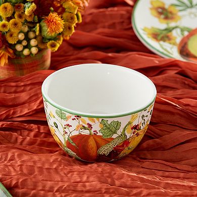 Certified International Harvest Fields 4-pc. Ice Cream Bowl Set