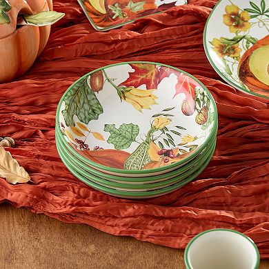 Certified International Harvest Fields 4-pc. Soup Bowl Set