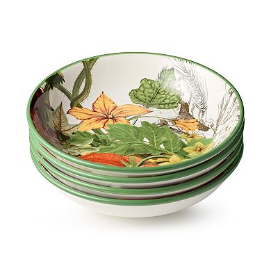 Certified International Harvest Fields 4-pc. Soup Bowl Set