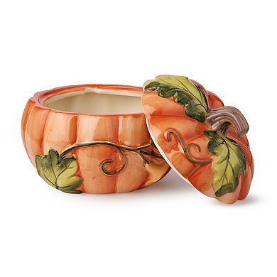 Certified International Harvest Fields Pumpkin Set of 2 Soup Bowls