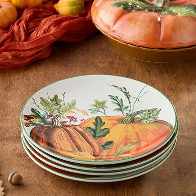 Certified International Harvest Fields 4-pc. Dinner Plate Set