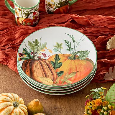 Certified International Harvest Fields 4-pc. Dinner Plate Set