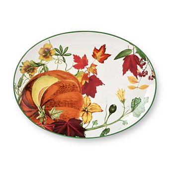 Certified International Harvest Fields Large Oval Platter