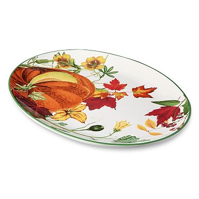 Certified International Harvest Fields Large Oval Platter